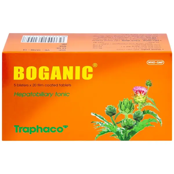 Boganic Traphaco 100 Tablets – English Packaging Boganic Traphaco hepatobiliary tonic 100 tablets English packaging