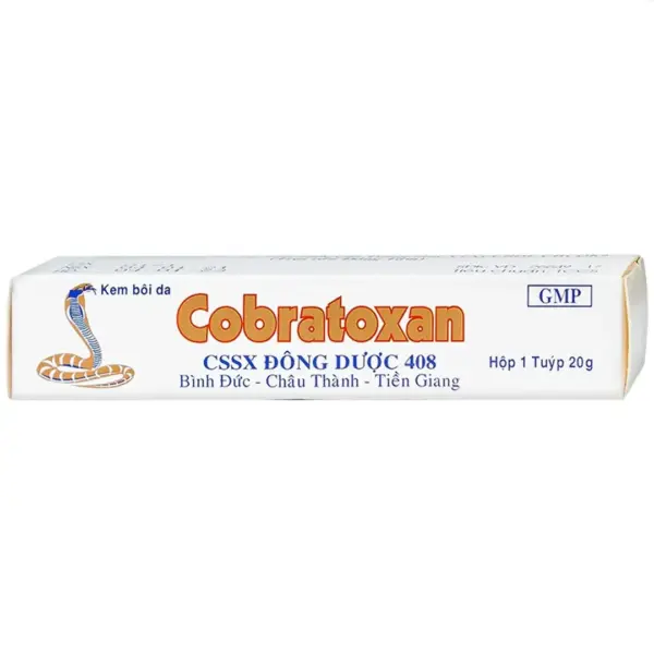 Cobratoxan topical cream 20g in original white box by Dong Duoc 408