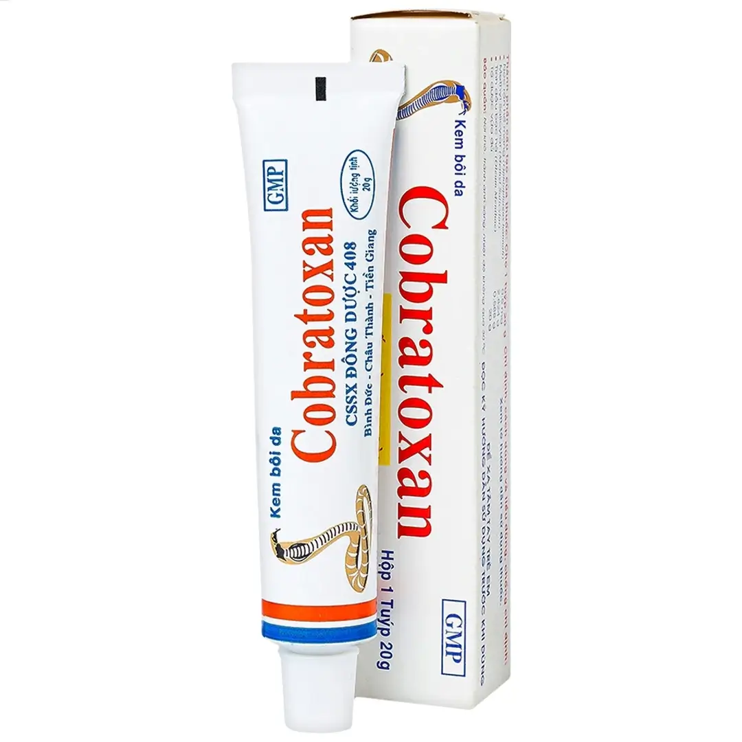 Cobratoxan Topical Cream 20g tube and box from Vietnam