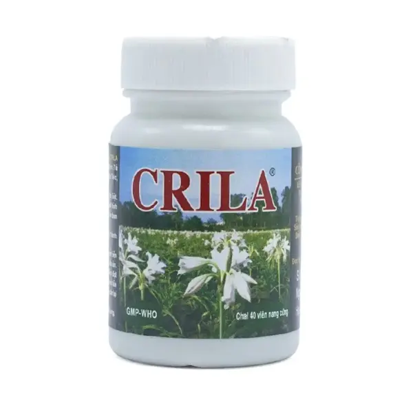 Crila Capsules 250mg by Thien Duoc, 4 bottles of 40 capsules. Crila 250mg capsules by Thien Duoc in a box of 4 bottles