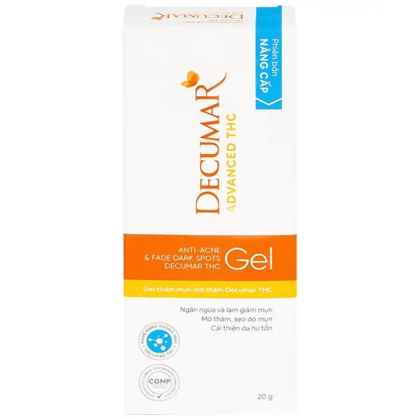 Decumar Advanced THC Anti-Acne & Dark Spot Gel 20g Front Decumar Advanced THC Anti-Acne & Dark Spot Gel 20g front box