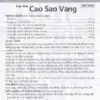 Golden Star Balm Danapha – Ingredients and Directions Vietnamese instruction leaflet showing ingredients and directions for Golden Star Balm by Danapha