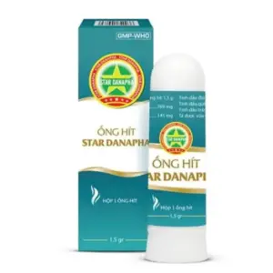 Golden Star Danapha nasal inhaler 1.5g with original teal and white packaging