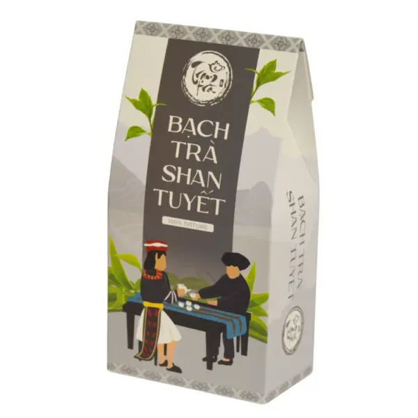 Ha Giang Shan Tuyet White Tea 200g Ha Giang Shan Tuyet white tea 200g in premium Vietnamese tea packaging