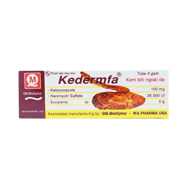 Kedermfa Topical Cream 5g Front Box Kedermfa Topical Cream 5g front box with ketoconazole and neomycin sulfate