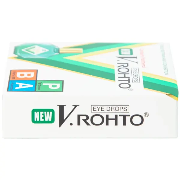 New V.Rohto Eye Drops 13ml Top Box Top view of New V.Rohto Eye Drops 13ml packaging