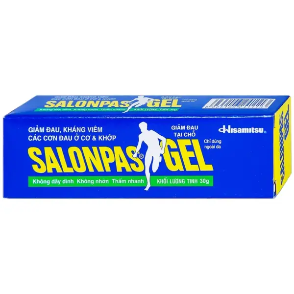 Salonpas Pain Relief Gel 30g Front Box Salonpas Pain Relief Gel 30g front box by Hisamitsu