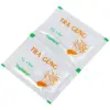 Traphaco Ginger Tea Sachets Front View Front view of two Traphaco Ginger Tea 3 g sachets