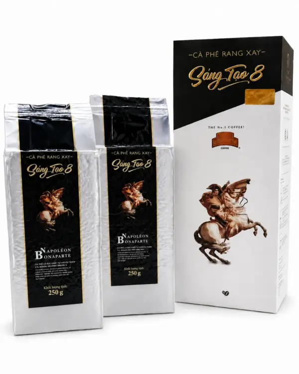 Trung Nguyen Sang Tao 8 Ground Coffee 500g Trung Nguyen Sang Tao 8 ground coffee 500g box with two 250g foil packs