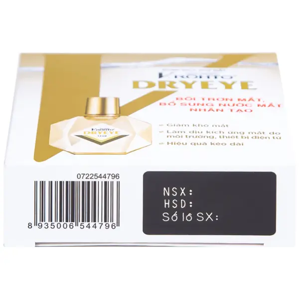V.Rohto Dryeye Barcode and Batch Panel V.Rohto Dryeye 13ml barcode batch and expiry panel