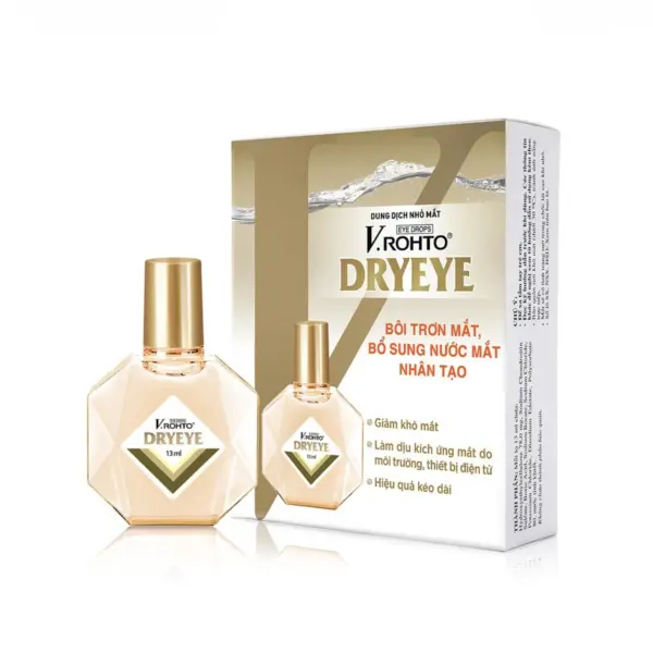 V.Rohto Dryeye 13ml Box and Bottle V.Rohto Dryeye 13ml eye drops box and bottle