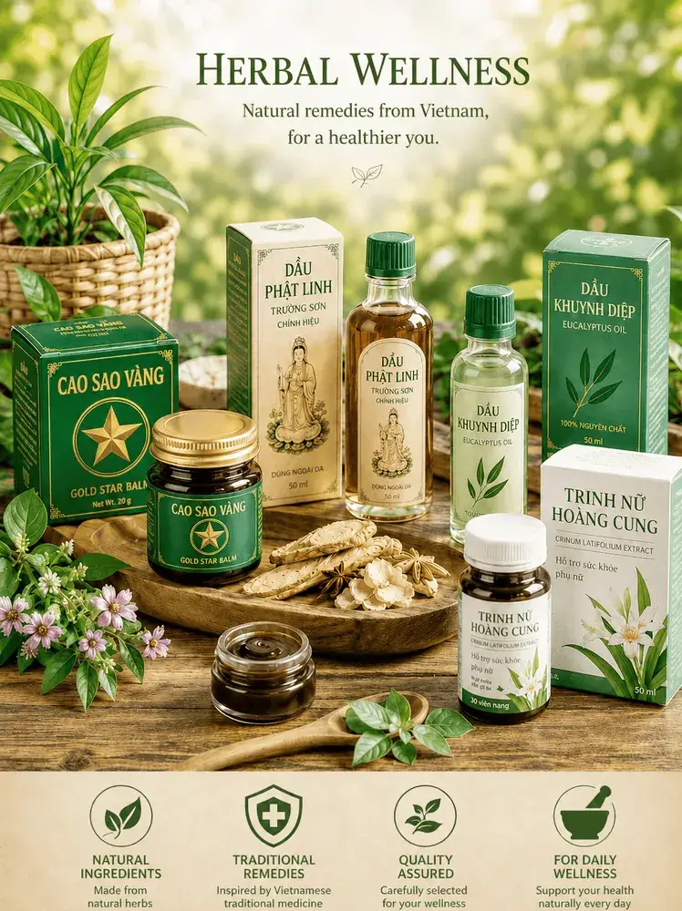 Vietnamese herbal wellness products and natural remedies