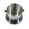 Vietnamese Stainless Steel Coffee Phin – Inner Filter View Inside view of Tan Tien Dat Vietnamese stainless steel coffee phin with perforated filter base