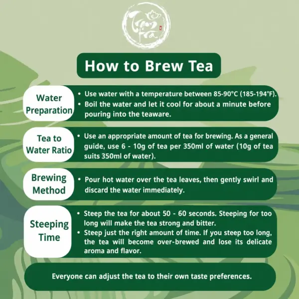 How to Brew Vietnamese Tea – English Brewing Guide English guide to brewing Vietnamese tea with water temperature, tea ratio, rinsing method and steeping time