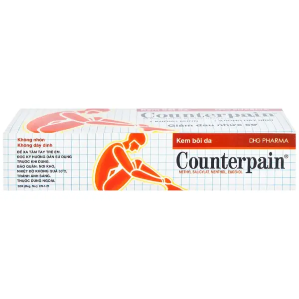 Counterpain 30g Box – Storage Information Counterpain 30g box storage and external use information