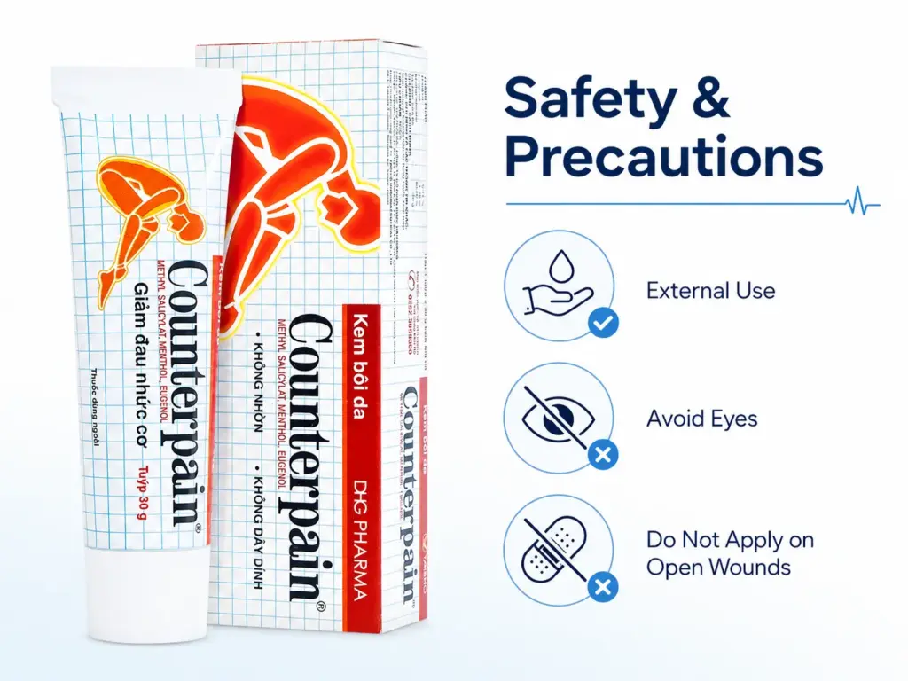 Counterpain Safety and Precautions: How to Use It Properly