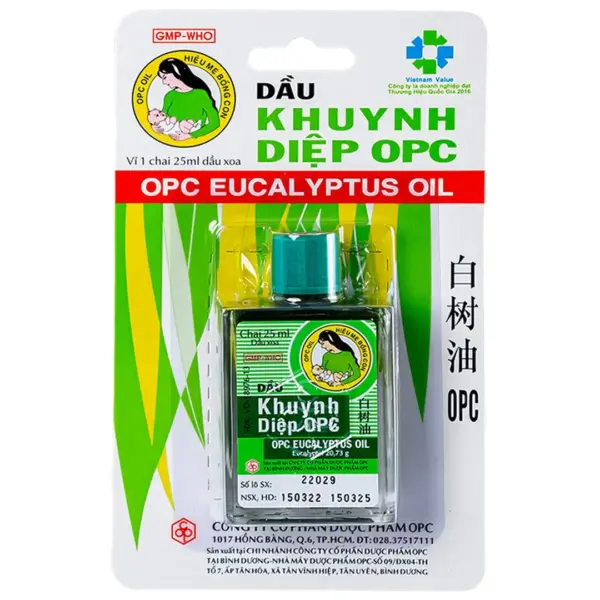 OPC Eucalyptus Oil 25mL – Bottle and Retail Pack OPC Eucalyptus Oil 25mL bottle in retail pack