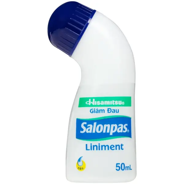 Salonpas Liniment 50mL Bottle – Front Salonpas Liniment 50mL bottle front