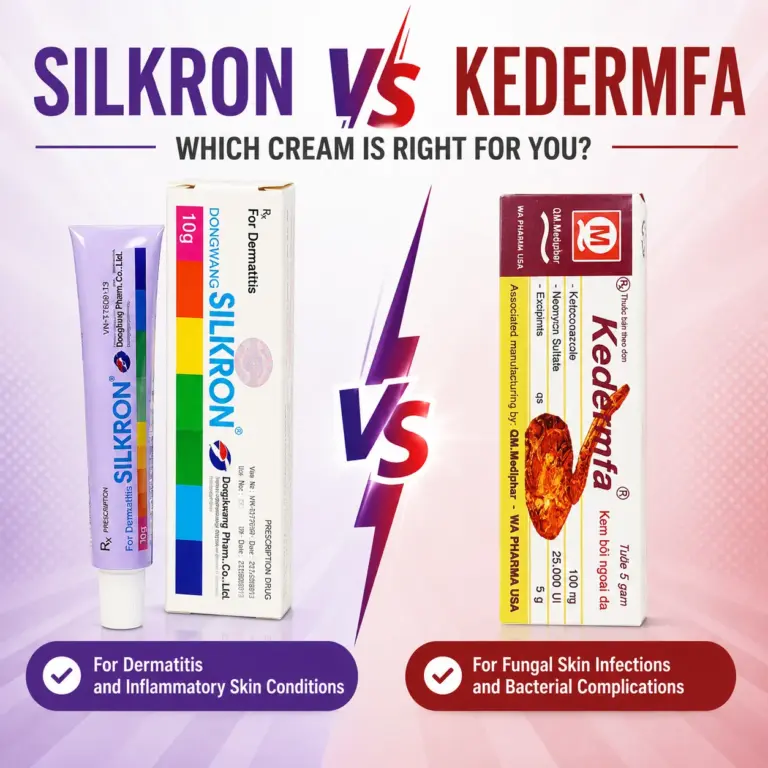 Silkron vs Kedermfa: Ingredients, Uses & Key Differences
